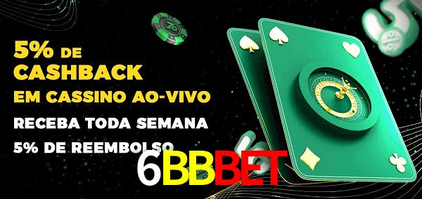 Promoções do cassino ao Vivo 6BBBET